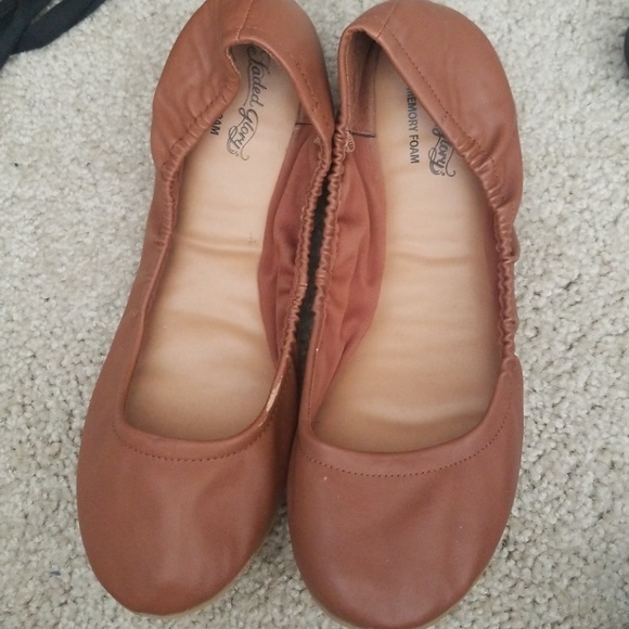 Faded Glory Shoes - Brown scrunch flats from walmart